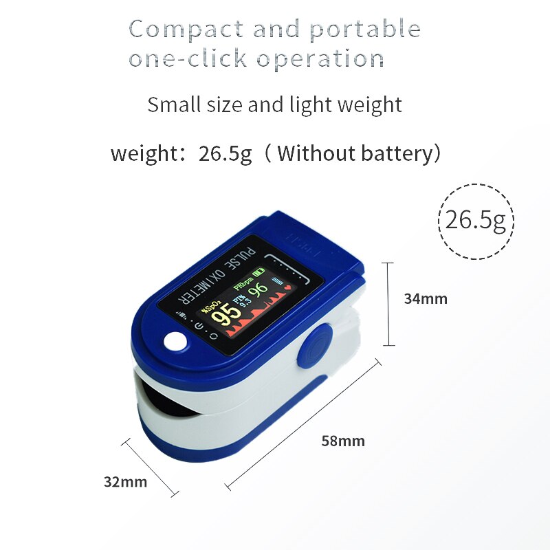 WOBIKE Fingertip Pulse Oximeter Bluetooth OLED Oximetro De Dedo Pulsioximetro Blood Oxygen Saturation SpO2 PR Monitor Oxymeter