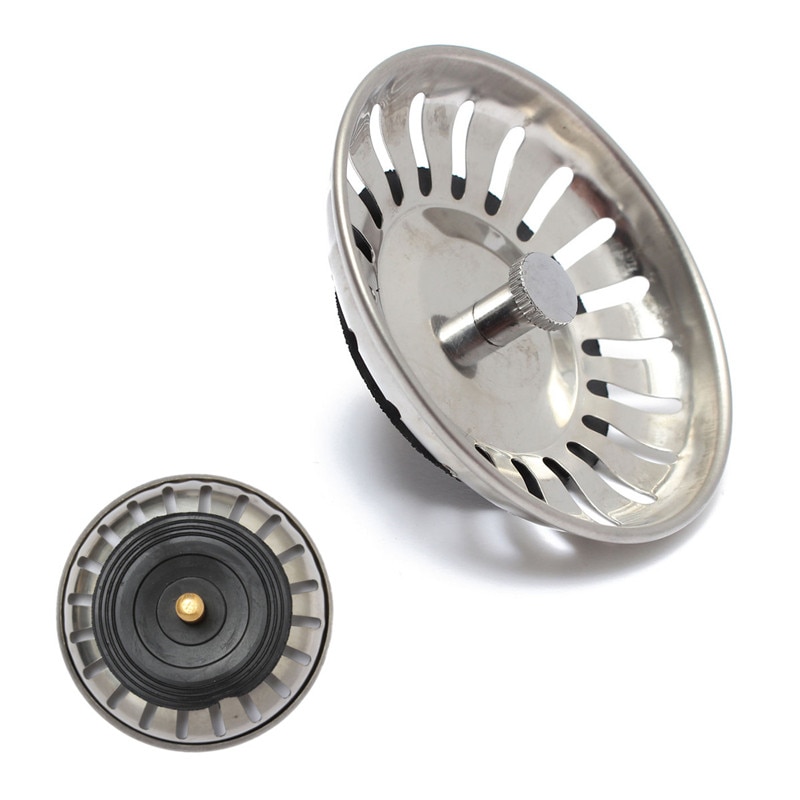 1 Uds. Colador de repuesto Acero inoxidable 83mm cocina agua escurreplatos lavabo colador cesta para filtrar desecho tapón filtro