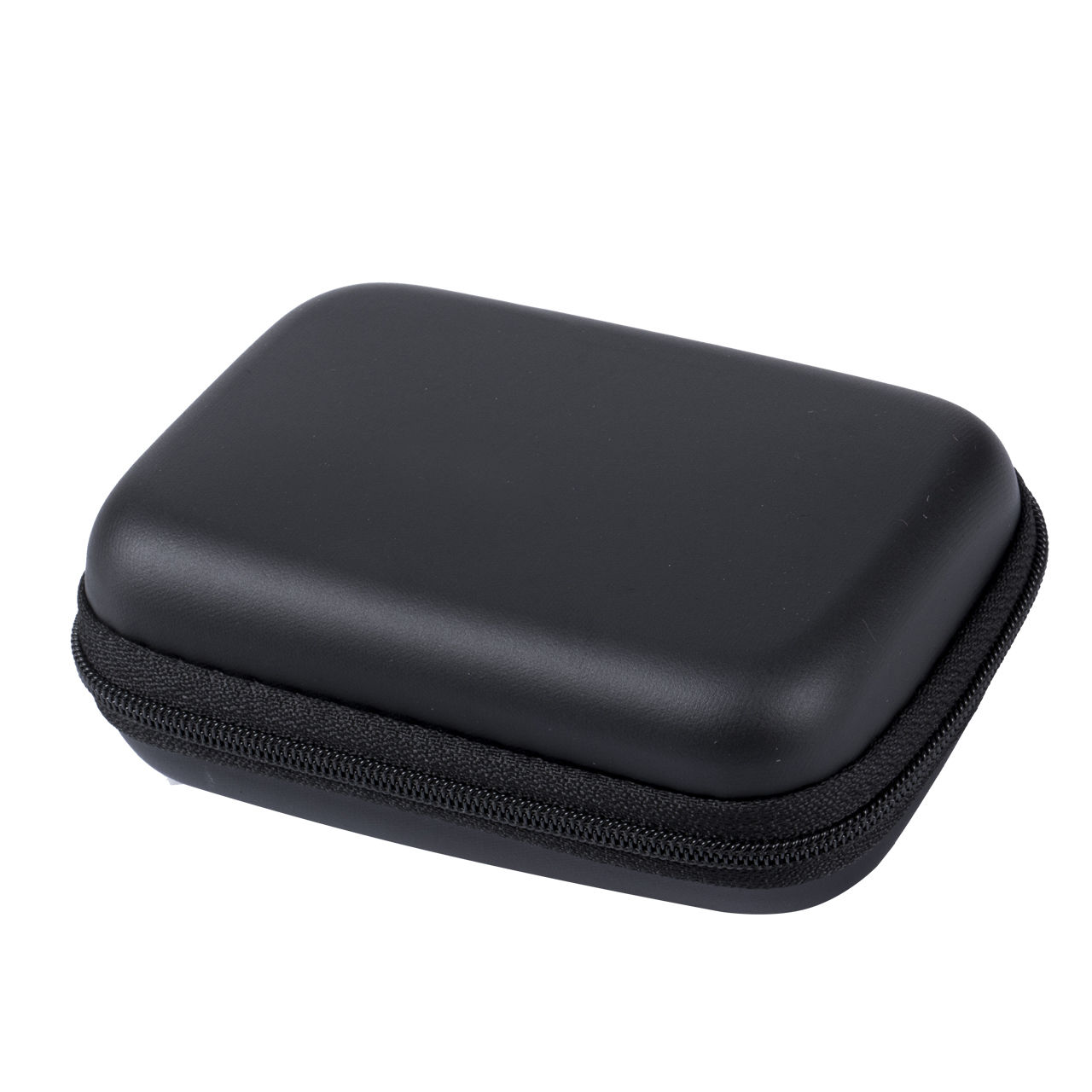 Reizen Digitale USB Opslag Draagbare Reizen Headset Oortelefoon Oordopjes Kabel Storage Bag Hard Case Box: Black