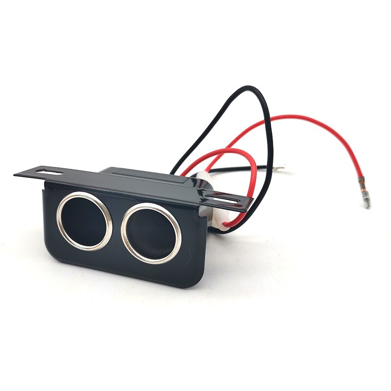 DC12V Metal Double Hole Car Cigarette Lighter socket with fuse