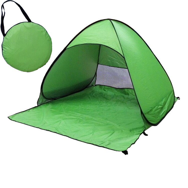 Outdoor Recreation Tourism Tents Automatic Packable Camping Tent UV-protection Pop Up Beach Tent Waterproof Mini Tent: green