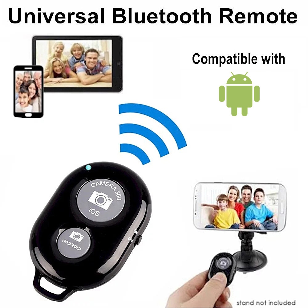 Draadloze Bluetooth Afstandsbediening Camera Ontspanknop Selfie Knop Controller Zelfontspanner Clicker Voor Ios Android Apparaten
