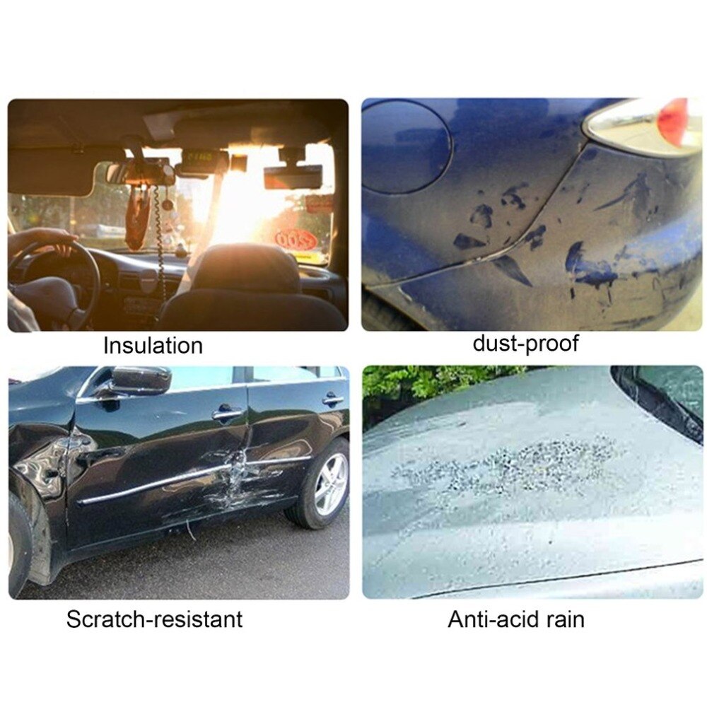 Waterproof Dustproof Outer Membrane Full Car Cover UV Resistant Fabric Breathable Outdoor Rain Snow Ice Resistant