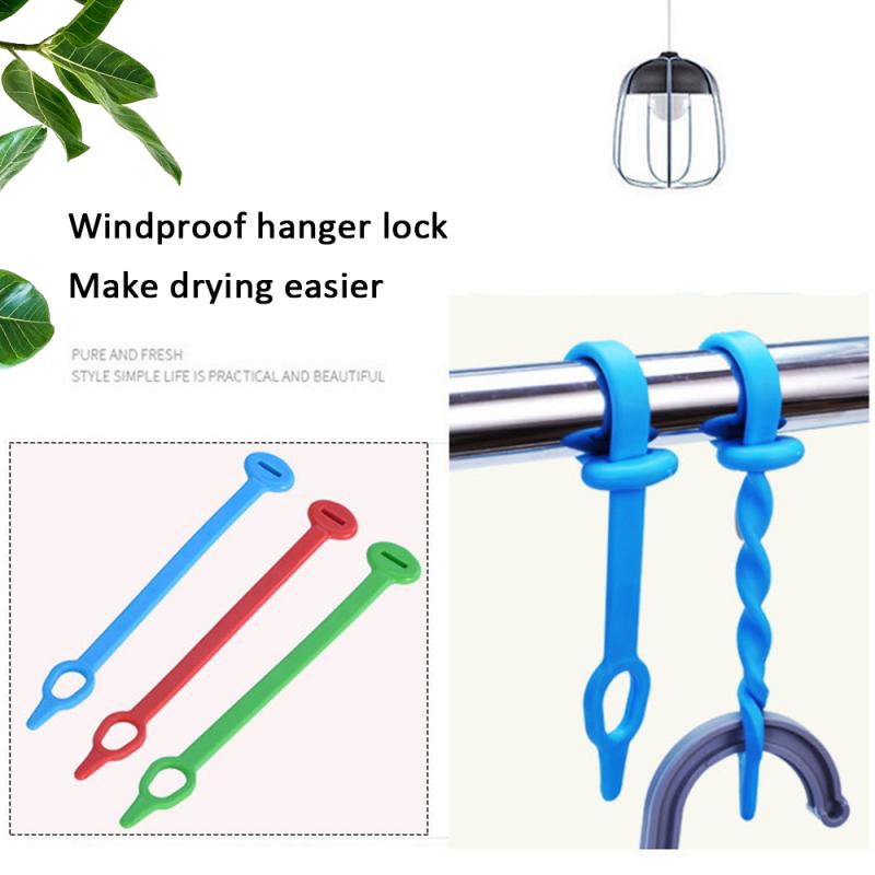 1/10 pièces maison blanchisserie séchage coupe-vent boucle suspendue offre spéciale pratique crochet pince coupe-vent vêtements cintre boucle vêtements