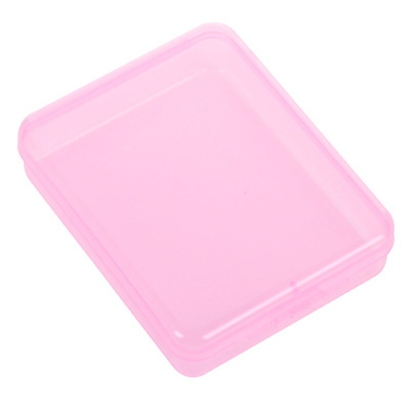 Caja transparente para mascarilla portátil, 3 uds.: Pink 1pc