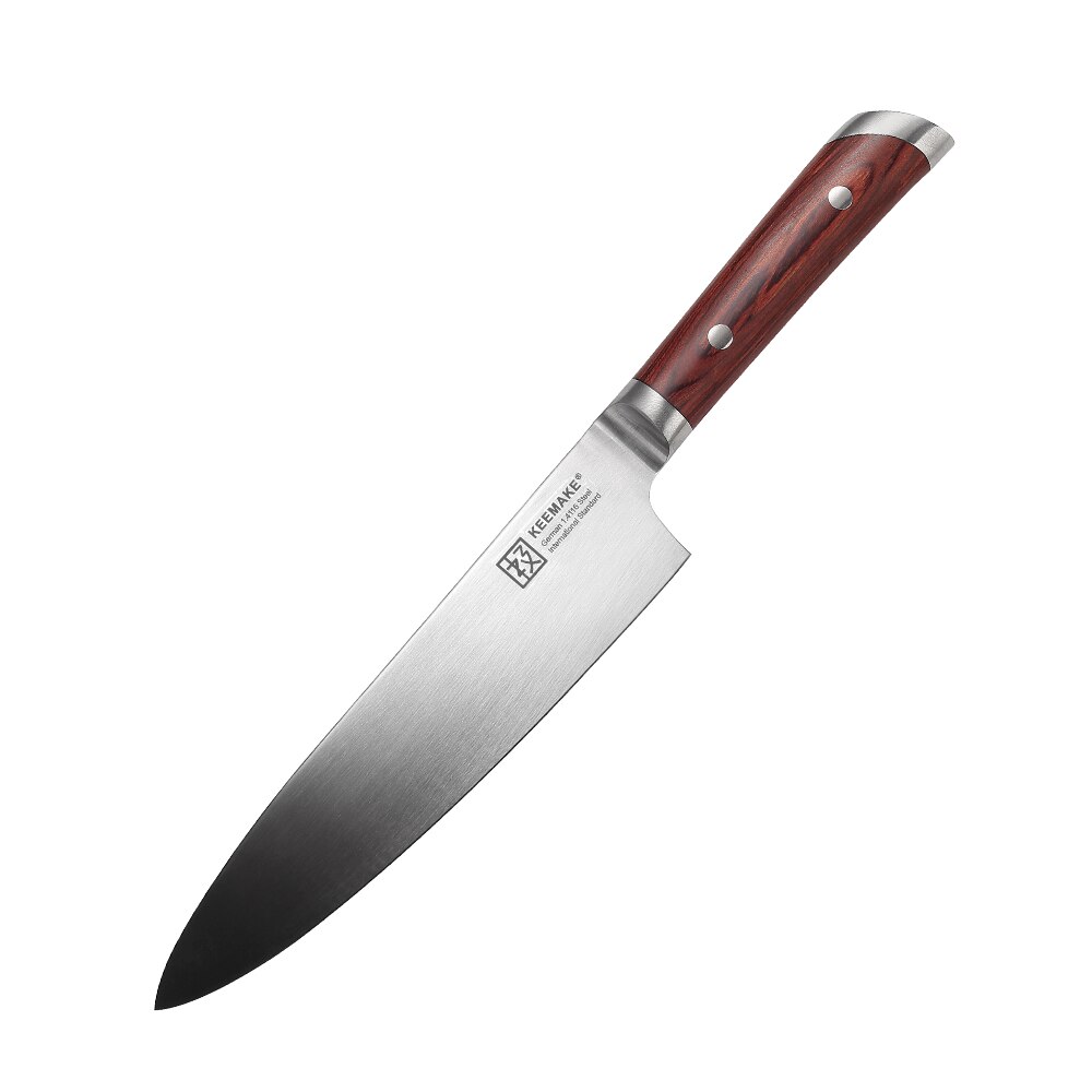 SUNNECKO-Juego de cuchillos de cocina Santoku con caja de , utensilio de cocina para Chef, para cortar carne y pan,: 8inch chef knife