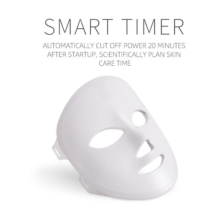 Foreverlily-mascarilla Facial Led de 7 colores, máscara de terapia de fotones coreana, máquina de terapia de luz, máscara de acné, máscara Led de belleza