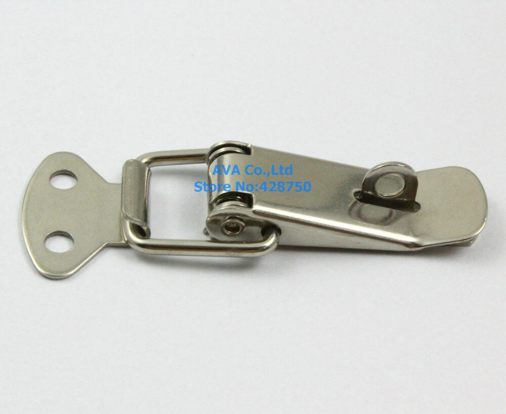 4 Box Chest Case Spring Loaded Stainless Steel Draw Toggle Latch Hasp