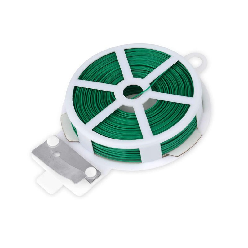 Garden Wire Twist Tie Cable Reel With Cutter Plant Gardening Flower Bush Garden Decoration Jardin Garden Tool