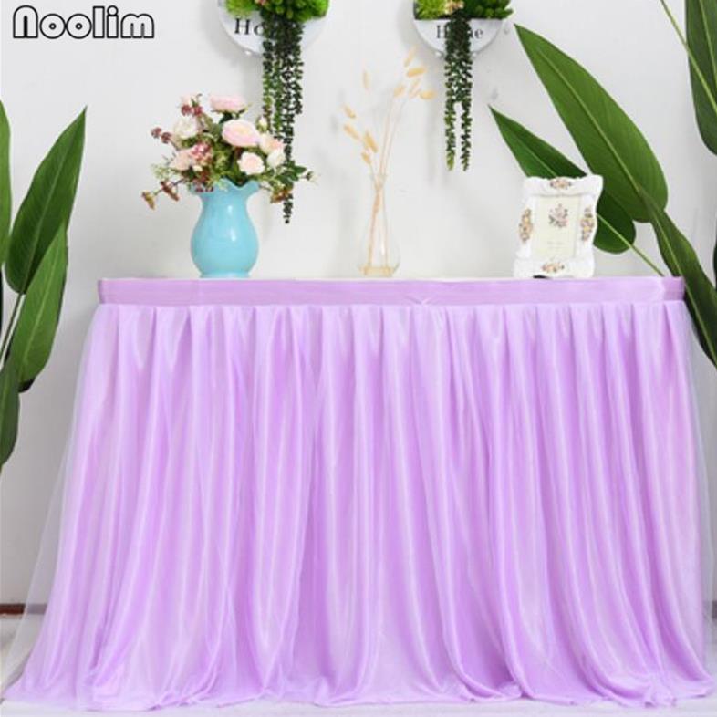 200*75cm Beautiful Tutu Table Layer Birthday Party Wedding Dessert Table Skirt Decoration Baby Shower Party Decoration Suppliers: Purple