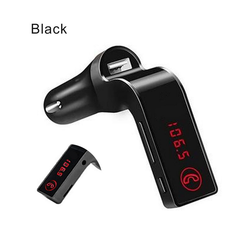 Hands Free Wireless Bluetooth FM Transmitter Car Accessories Modulator LCD Kit Player SD USB AUX G7 MP3 Car: A