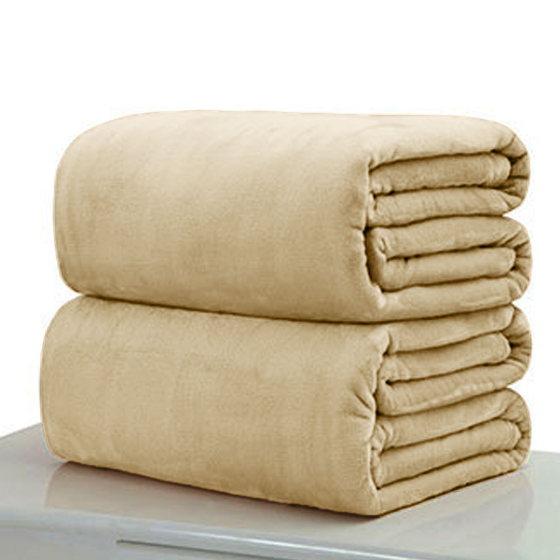 Nuttig Super Zacht Flanel Effen Sprei Deken Gooit Fleece Deken Manta Coberto Voor Slaapbank Auto Kantoor: 50x70cm / beige