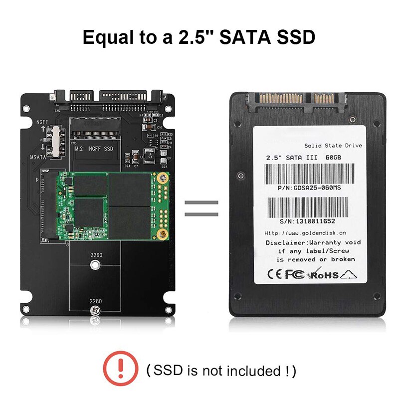 M.2 Ngff Of Msata Naar Sata 3.0 Adapter Usb 3.0 2.5 Sata Harde Schijf 2 In 1 Converter Reader met Kabel Voor Pc Laptop