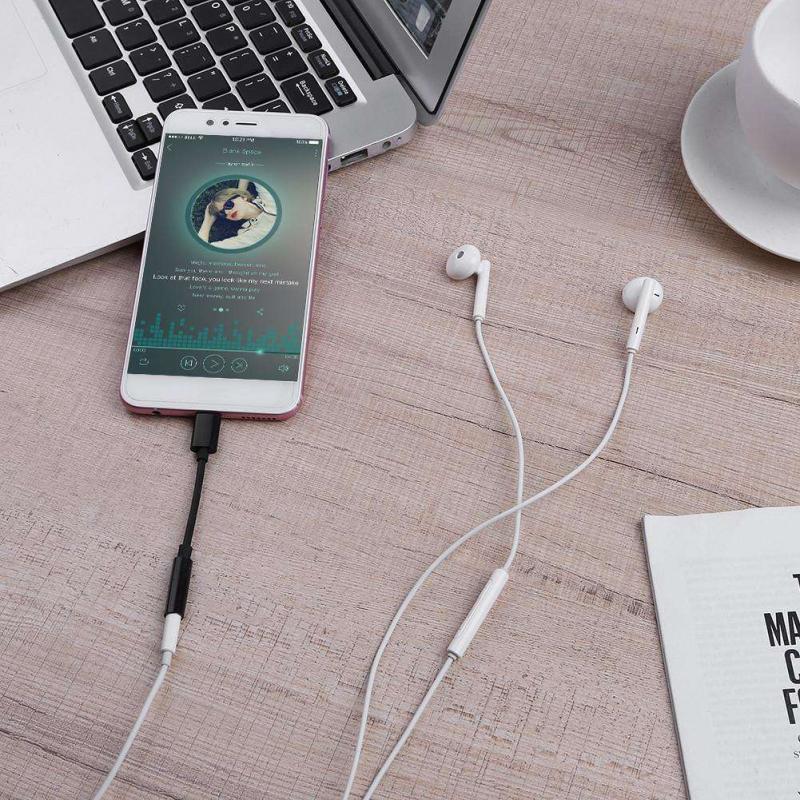 USB Type C To 3.5mm Aux Adapter Type-c 3.5mm Jack Audio Cable Connector Earphones Cable Audio Converter Headphones Accessories