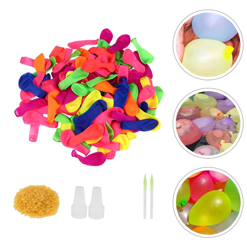 1 Set Portable Interesting Lightweight Colorful Rubber Balloons Fast Injection Balloons