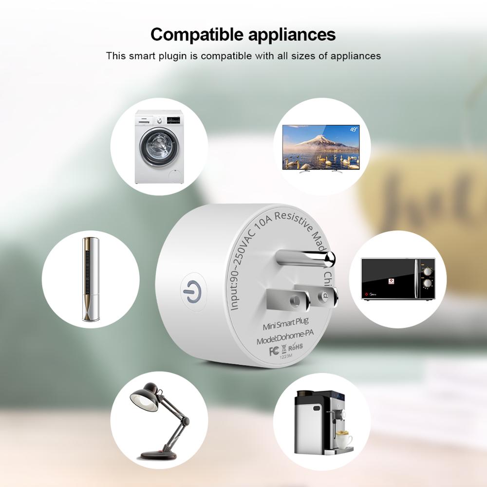Wifi alexa-kompatibel tuya smart redningsuttak oss plugg google hjem forbedring  ac 110v -240v itelligent adapter app fjernkontroll