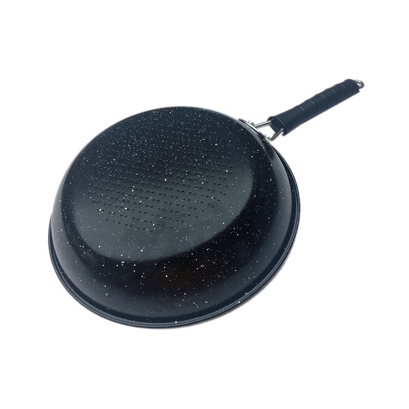 Baizheng røgfri non-stick pande ubelagt sundhed wok pandekage æg bøf stegepande dyb stegepande køkken køkkengrej