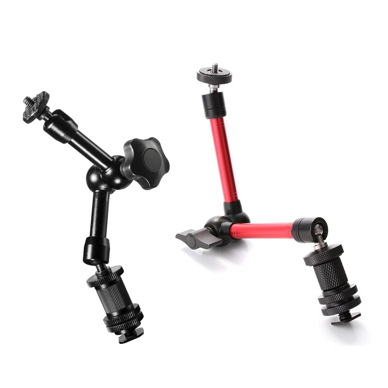 1 Pcs Articulated Arm &amp; 1 Pcs 11 Inch Adjustable Friction Articulating Magic Arm For Dslr Rig Lcd Monitor Led Light