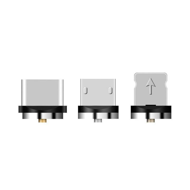 Usb-port magnetisk adapter laddare för iphone ios android typ c usb-kabel mobiltelefon laddningsadapter & adapter