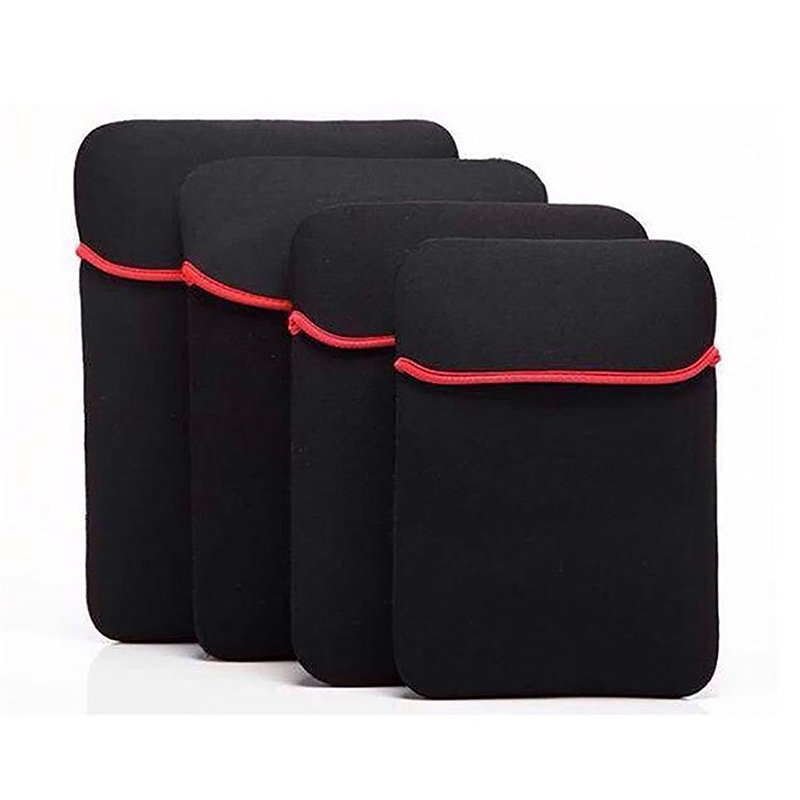 Bolsa protectora de doble cara para ordenador portátil, suave funda de neopreno impermeable para tableta y PC, 7/8/9/10/12/13/14 pulgadas, 1 unidad