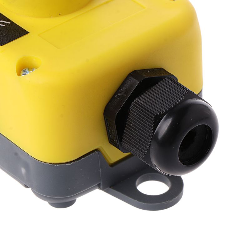 Waterproof Industrial Push Button Switch Emergency Stop for Electric Crane Hoist Pendant Control Station N0HB