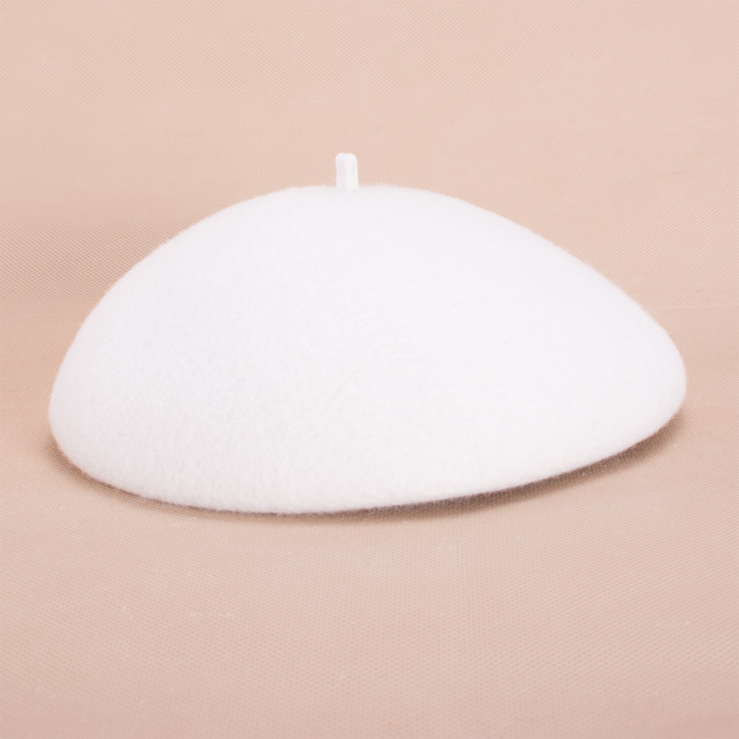 Womens Dames Royal Stijlen Zachte Witte Baret 100% Wol Vilten Hoeden Fascinators: Ivory