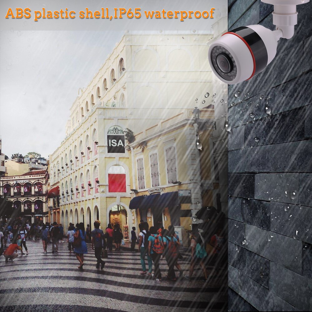 Hamrolte 720P/960P/1080P 5MP 1.7MM Fisheye Lens 180Degree Panoramic AHD Camera Night Vision Waterproof Outdoor Bullet Camera