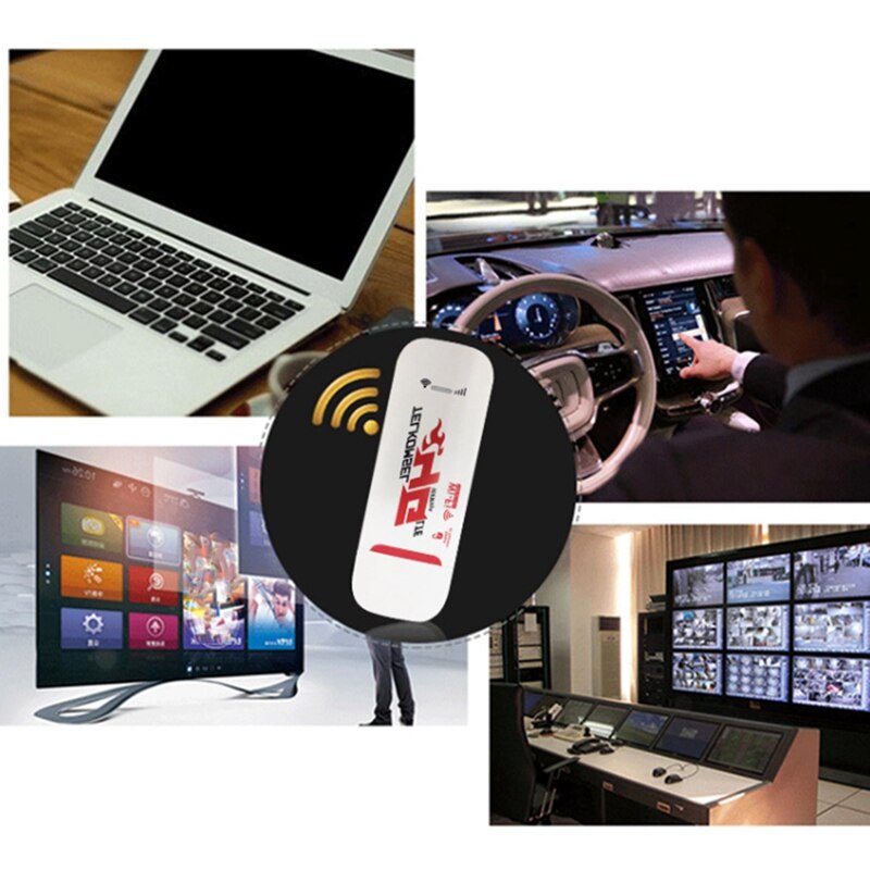 4G LTE USB Modem Network Adapter with WiFi Hotspot SIM Card 4G Wireless Router for Win XP Vista 7/10 Mac 10.4 IOS