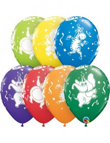 Ballon Party Dieren Ronde 28cm Diverse