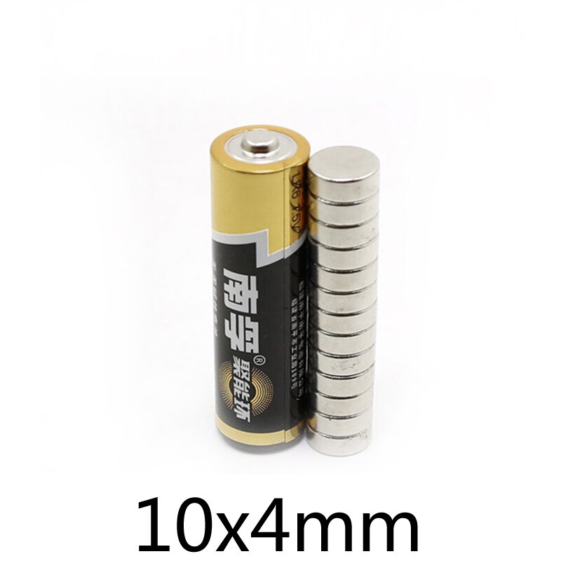 10/20/50/100Pcs 10X4 Mm Neodymium Magneet Super Sterke 10Mm X 4mm Krachtige Magneten 10X4 Mm Permanente Kleine Ronde Magneet 10*4 Mm