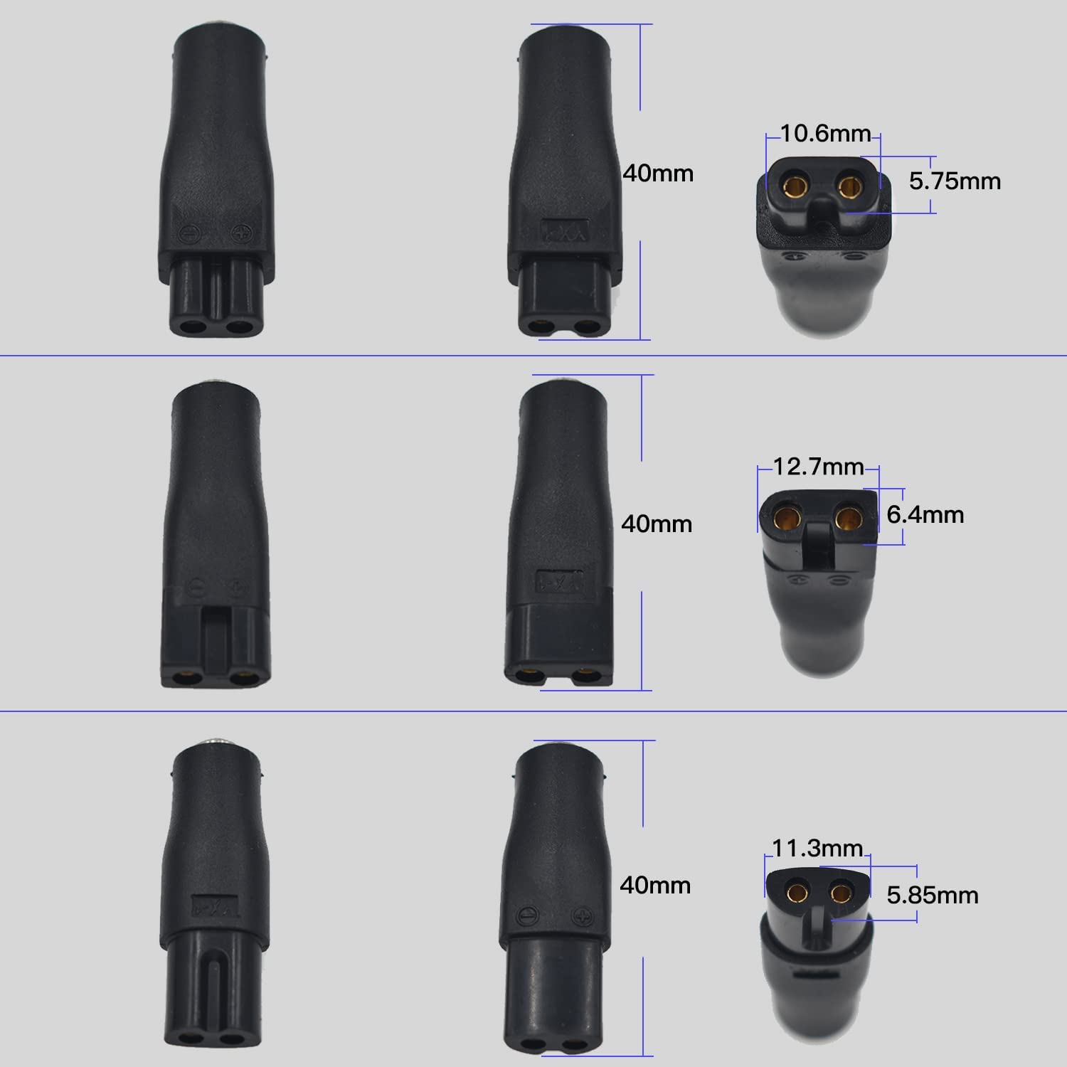 9 Pcs Vervanging Netsnoer 5V Lader Usb Adapter Geschikt Voor Alle Soorten Elektrische Tondeuse, baard Trimmers, Scheerapparaten
