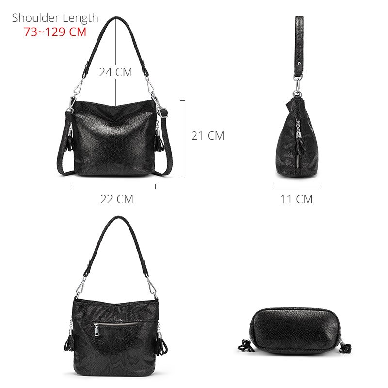 REALER schulter taschen für frauen luxus handtasche frauen taschen große Hobos mit quaste Ebene Drucke Pu leder