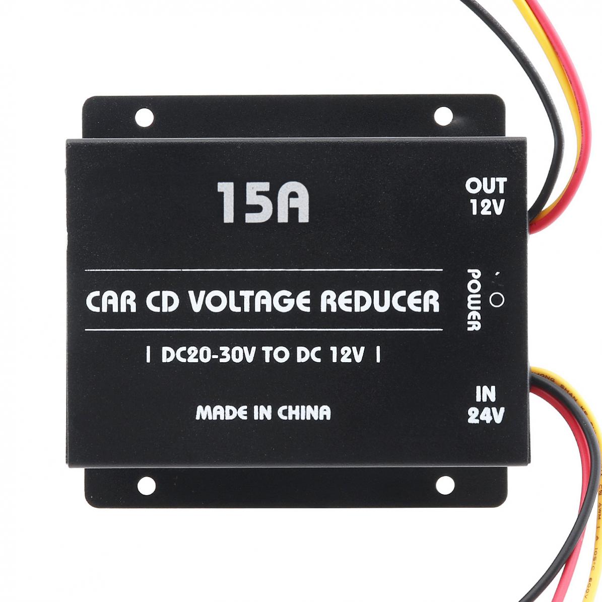 15a 180w dc 24v to 12v kraftomvandlare elektrisk inverterare spänningsreducerare nedtrappningstransformator