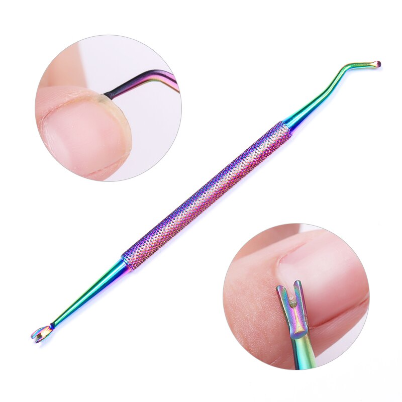 Kit de manicura con 8 estilos, alicates para cutículas, pinzas de acero inoxidable, herramientas de decoración de uñas acrílicas