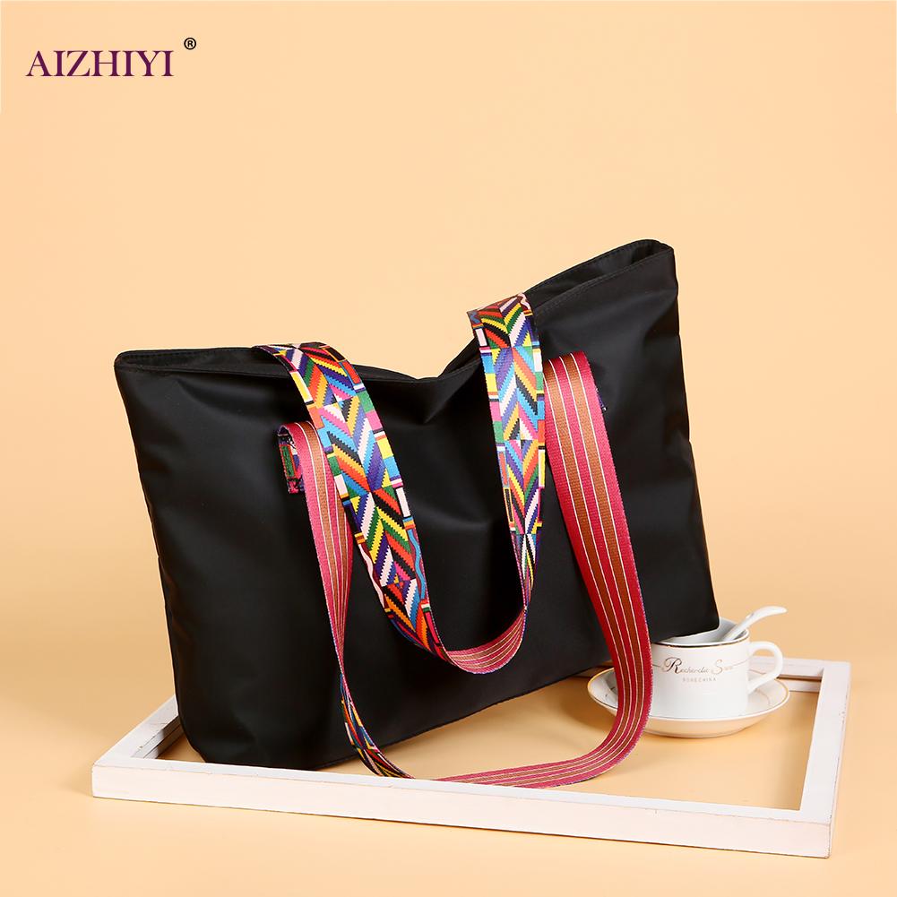 Nylon Wasserdichte Handtasche Frauen Große Kapazität Schulter Tasche Mommy Tasche lässig Täglichen Reise Einkaufen Totes Handtasche
