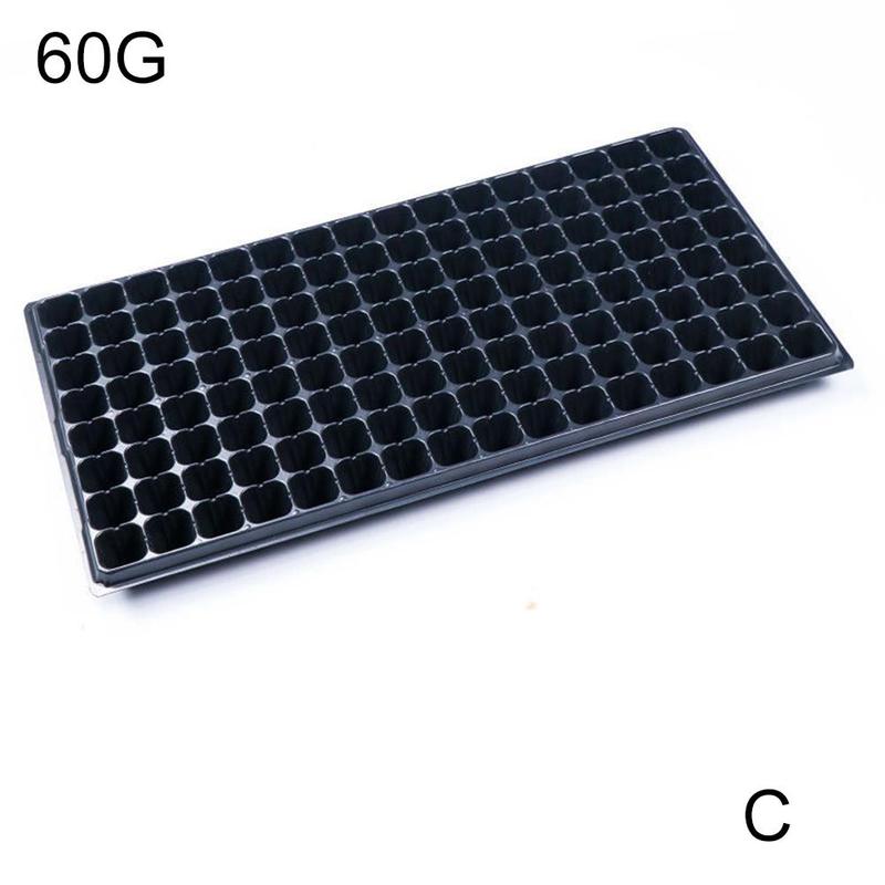 Plateau de démarrage de semis en plastique 105/128 trous, Pot de fleur de jardin, boîte de pépinière, bouchon de plantation, fourniture de plateau de croissance, Cont A4E3: C60g