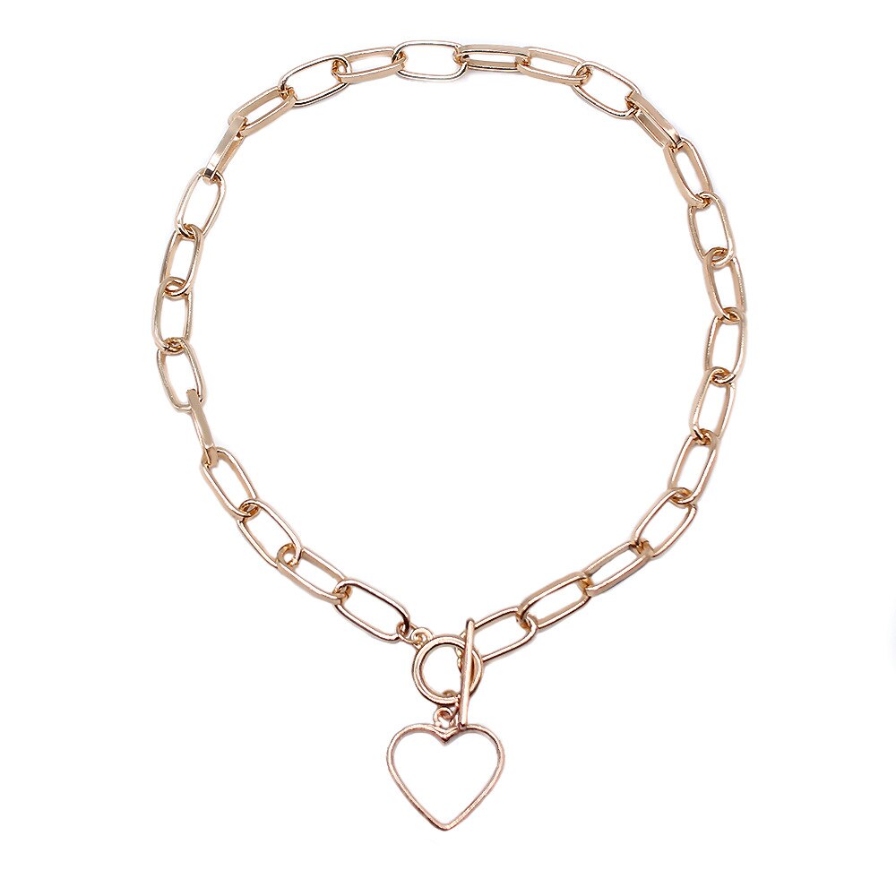 2020 nuove catene d'oro collana dichiarazione per le donne grosso collegamento a catena girocollo collane collare Mujer moda gioielli minimalisti: 5