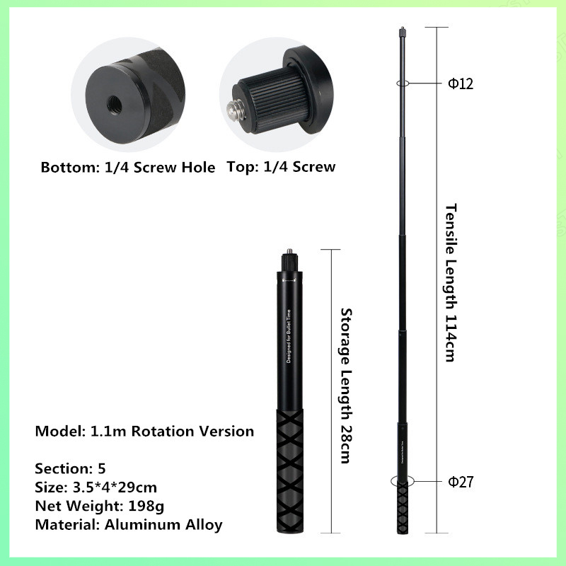 Accesorios para Insta360 X4 Selfie Stick estuche de buceo trípode Insta360 X4 protectores de lentes bolsa de almacenamiento marco Protector de pantalla carga: Gris oscuro