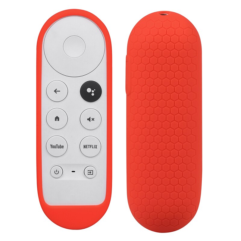 Silikone etui til chromecast google tv stemme fjernbetjening stødsikkert beskyttelsescover til chromecast stemme fjernbetjening