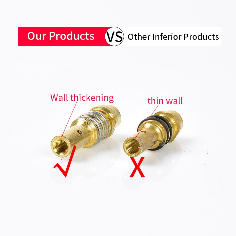 Soporte de punta de contacto 15AK soporte de boquilla de Gas de 5 uds con muelle de boquilla para antorcha de soldadura MIG MAG