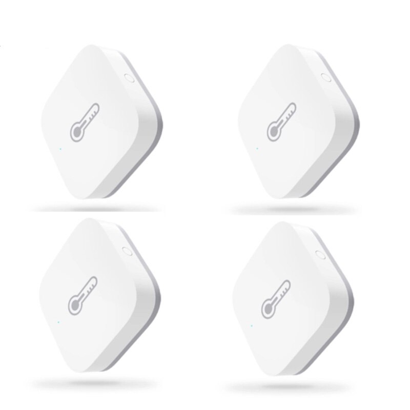 Aqara-Sensor de temperatura y humedad Original, dispositivo inteligente de presión de aire, funciona con Android IOS aplicación Mijia, Control en Stoc: 4pcs