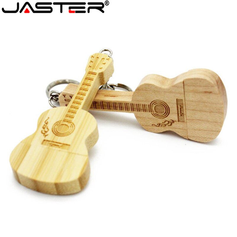 JASTER wooden guitar usb flash drive pendrives pen drive 8GB16GB32GB 64GB car key flash card memory stick mini