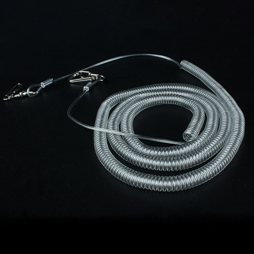 3 Meters Cockatiel Flexible Bird Harness Anti Bite Outdoor Leash Plastic With Leg Ring Ultra Light Parrot Flying Training Rope