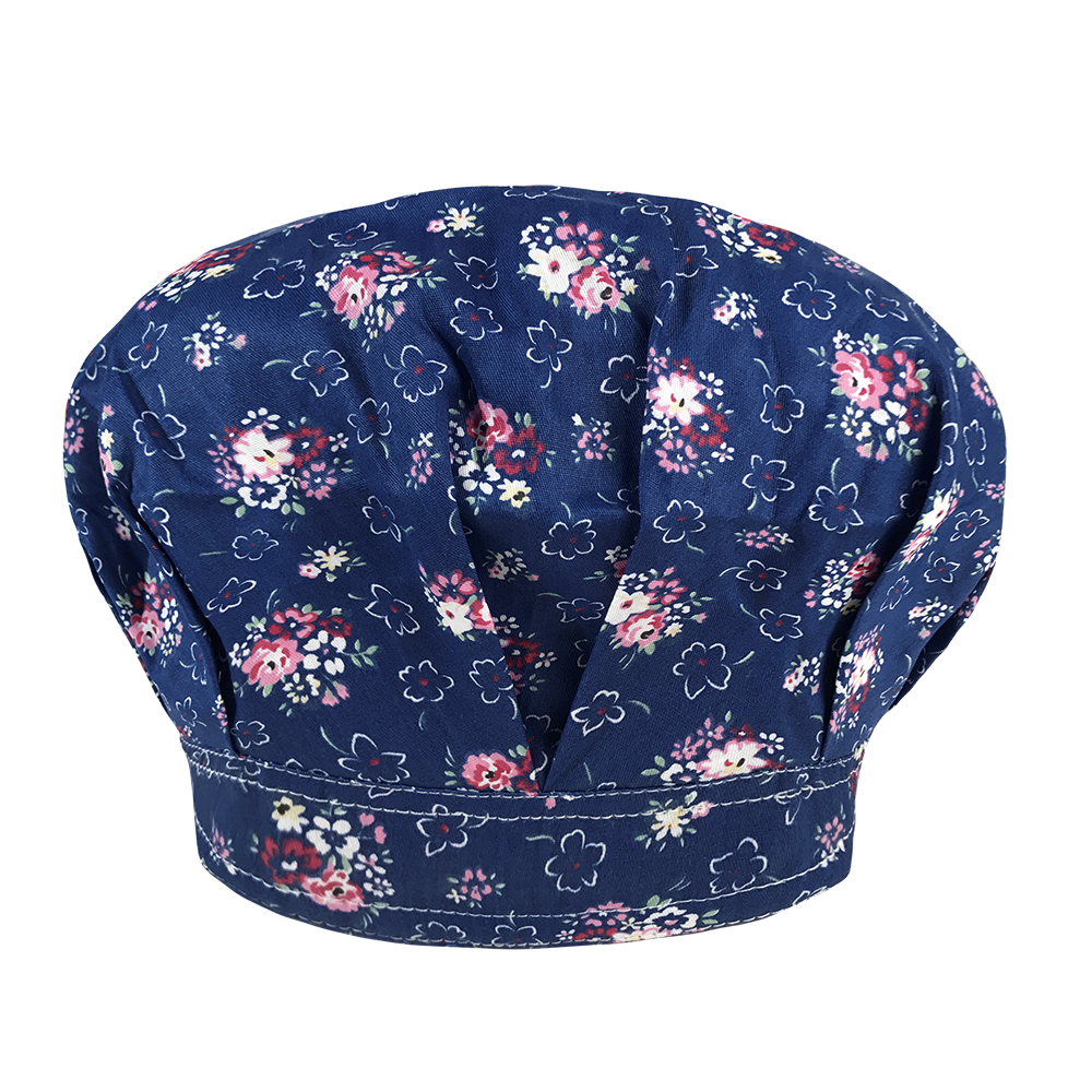 men and women Floral printing adjustable Scrub hats beauty salon Scrub Caps spa laboratory cute fluffy working hats: 32099