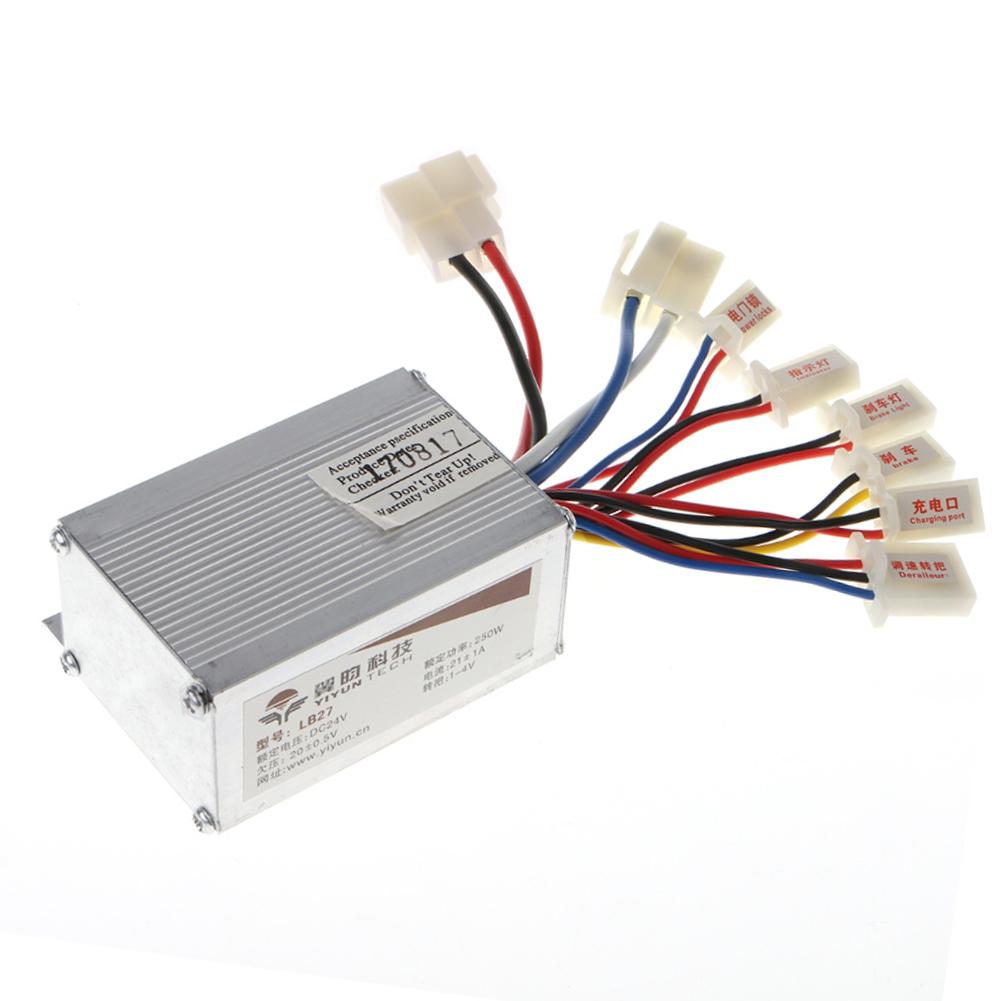 24V 250W Elektrische Fiets Borstel Motor Speed Controller Box Voor Atv Go Kart Quad Buggy Pit Bike Scooter