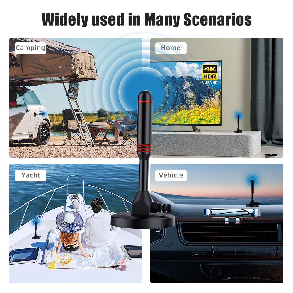 Super signal Hd Digital Indoor Amplified Tv Signal Receiver Antenna 200 Miles UltraHdtvWithAmplifier