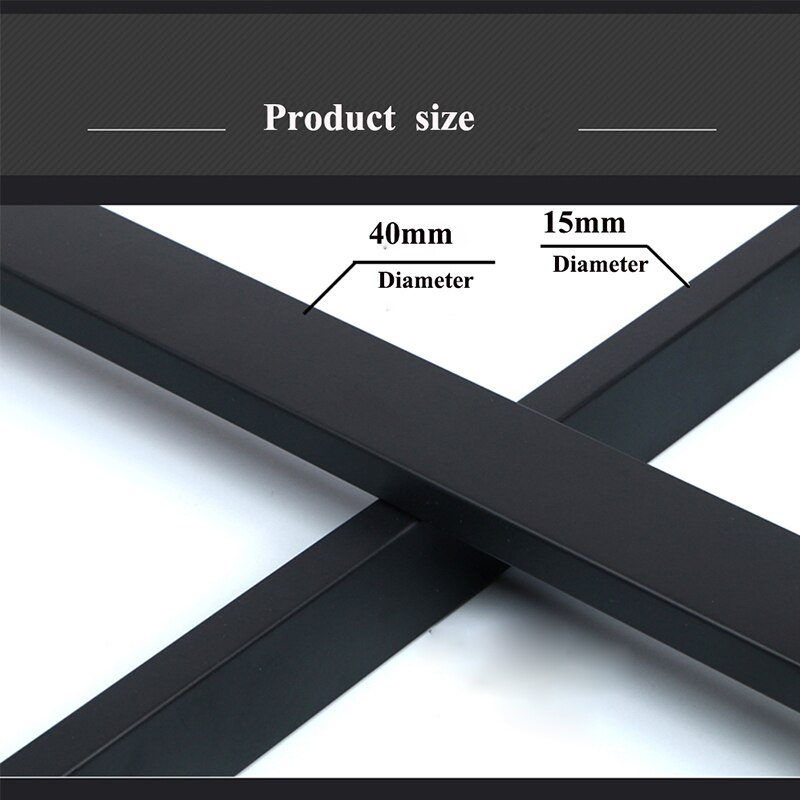 Glass door handle of bathroom glass door handle of black shower room 304 stainless steel