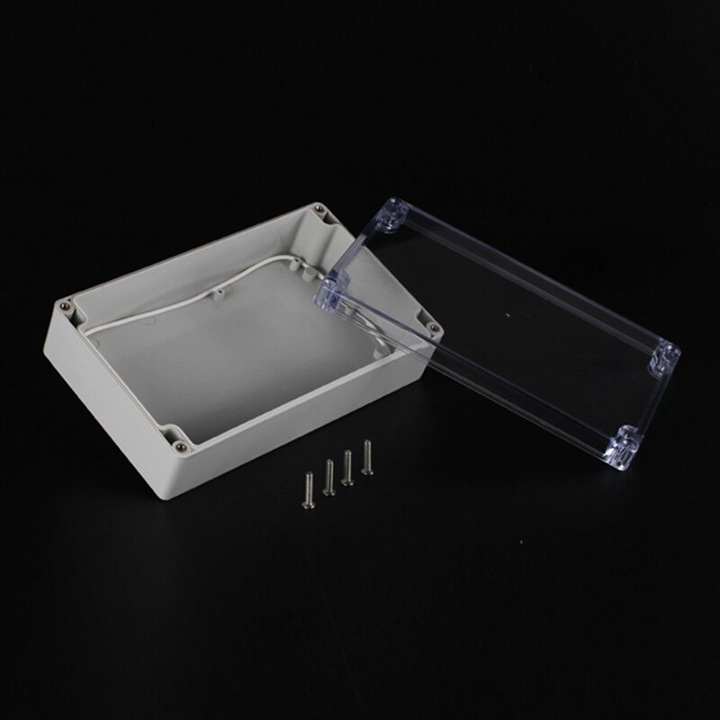 200x120x56mm ABS IP65 Waterproof Plastic Wire Junction Box Transparent Enclosure Clear Project Case Electronic Terminal