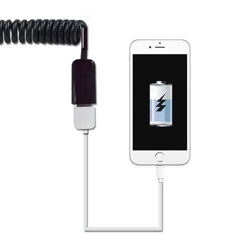 Spiral Coiled USB A male to A female adapter adaptor Cable 1M 3FT