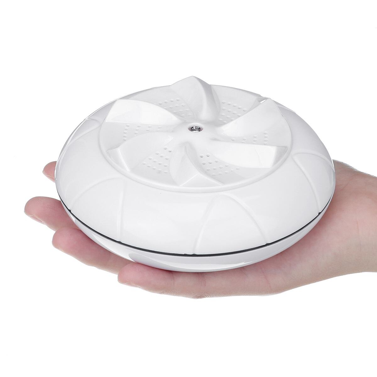 Mini Washing Machine Portable Personal Rotating Ultrasonic Turbines Washer USB Convenient Laundry for Travel Home Business Trip: White